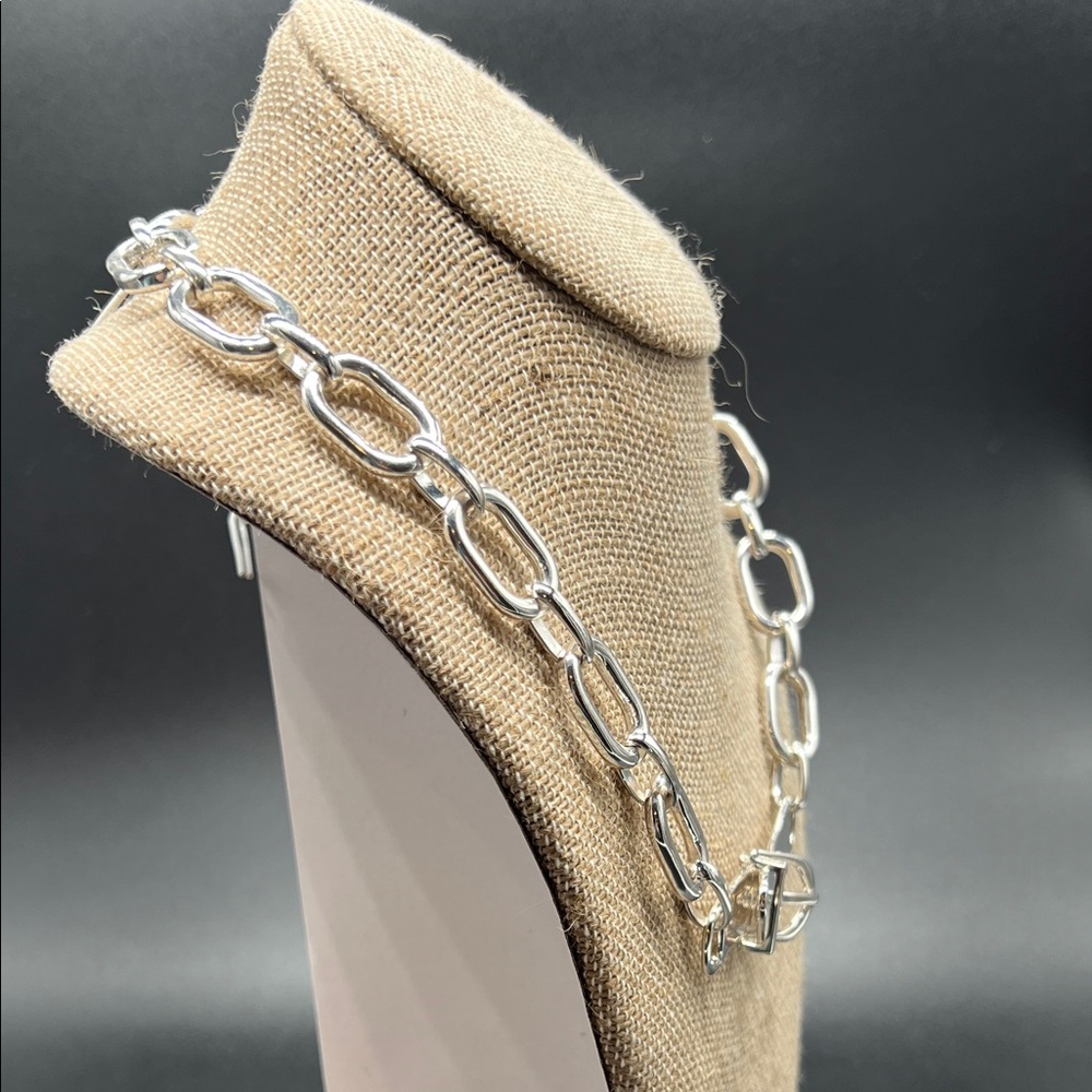 Ralph Lauren Silver Buckle Chain Necklace - Picture 4 of 7